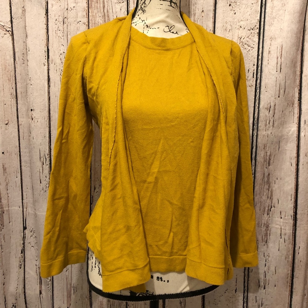 Yellow Cardi-Blouse